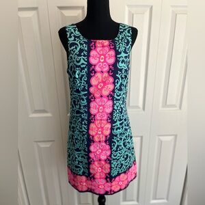 NWOT Lilly Pulitzer << Size 8 >> Gold Back Zip Shift Dress